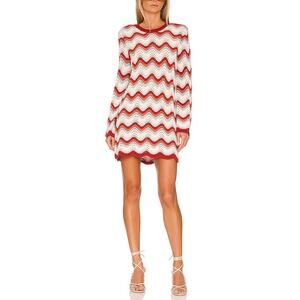 27 Miles Malibu 'Reno' Red Bell Sleeve Mini Dress Size M
